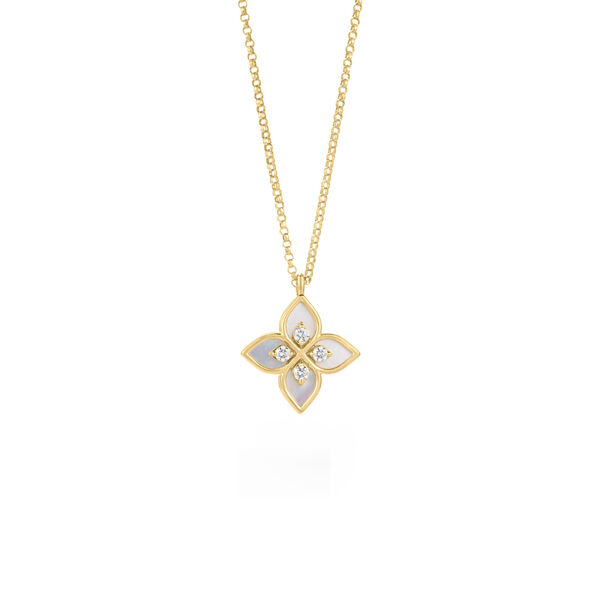 Venetian Princess Yellow Gold, Mother-of-Pearl and Diamond Pendant